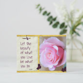 Carte postale Rose Inspiration Beauté Rumi (Debout devant)