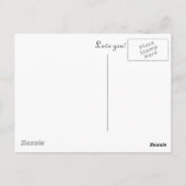 Carte Postale rose inverse (Dos)