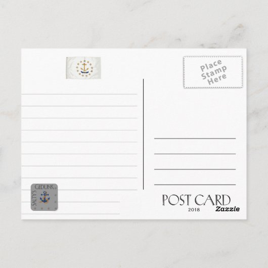 Carte Postale Rose Island Lighthouse - Newport, Rhode Island (Dos)