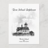 Carte Postale Rose Island Lighthouse - Newport, Rhode Island (Devant)