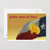 Carte Postale rose jaune (Devant / Derrière)