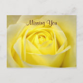 Carte postale rose jaune (Devant)