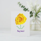 Carte Postale Rose jaune (Debout devant)