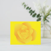 Carte Postale Rose jaune (Debout devant)
