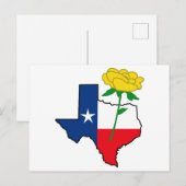 Carte Postale Rose jaune du Texas (Devant / Derrière)