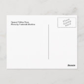 Carte Postale Rose jaune ouverte (Dos)