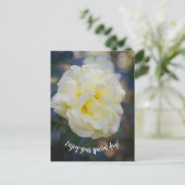 Carte Postale Rose jaune pâle (Debout devant)