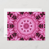 Carte Postale Rose Kaleidscope (Devant / Derrière)