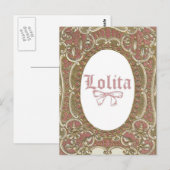 Carte postale Rose Lolita (Devant / Derrière)
