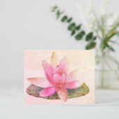 CARTE POSTALE ROSE LOTUS (Debout devant)