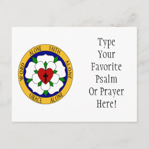 Carte Postale Rose Luther Blanc Et Vert