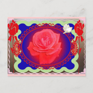 Carte Postale Rose magique