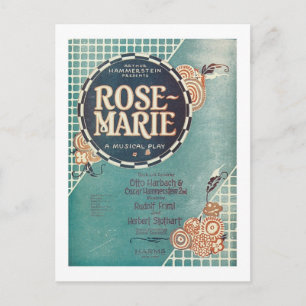 Carte Postale Rose Marie A Musical Play Songbook Couverture