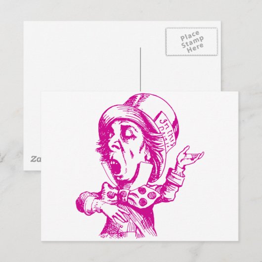 Carte Postale Rose masqué (Devant / Derrière)