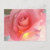 Carte Postale rose Merci (Devant)