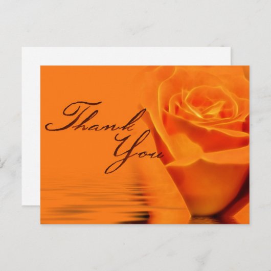 Carte postale Rose Merci (Devant / Derrière)