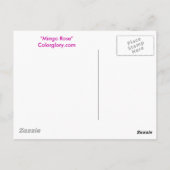 Carte postale Rose Mingo (Dos)