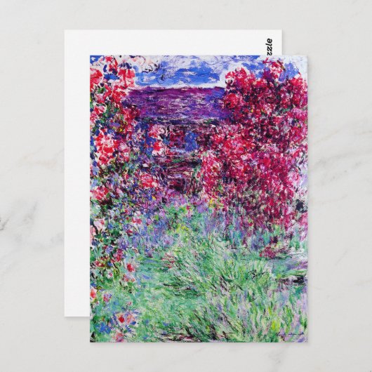 Carte postale Rose Monet (Devant / Derrière)