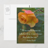 Carte postale rose Motivation Lincoln Quote (Devant / Derrière)