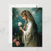 Carte postale : Rose mystique (Devant / Derrière)