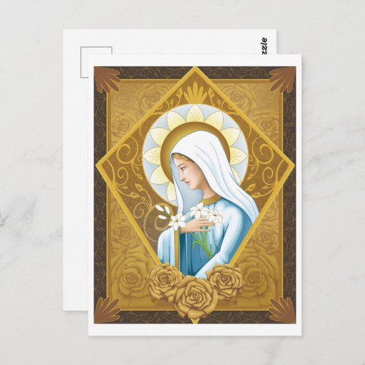 Carte Postale Rose mystique (Devant / Derrière)