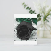 Carte Postale Rose noir Abstrait (Debout devant)