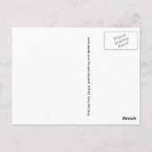 Carte Postale Rose noir et blanc (Dos)