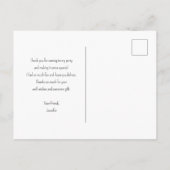 Carte Postale Rose noir foncé gothique Merci photo (Dos)