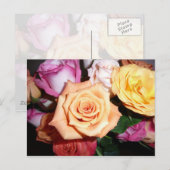 Carte Postale Rose orange (Devant / Derrière)