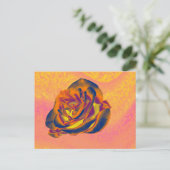 Carte postale Rose orange (Debout devant)