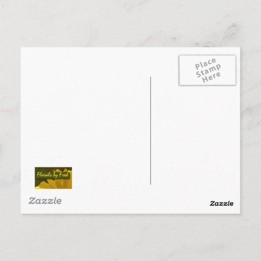 Carte Postale Rose orange 3 (Dos)