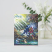 Carte Postale ROSE OUBLIÉ combattant les chevaliers, l'argent et (Debout devant)