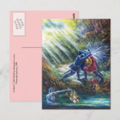 Carte Postale ROSE OUBLIÉ combattant les chevaliers, l'argent et (Devant / Derrière)