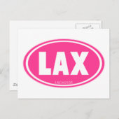 Carte Postale rose ovale (Devant / Derrière)