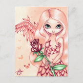 Carte postale "Rose pâle" (Devant)