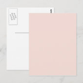 Carte Postale rose pâle (Devant / Derrière)