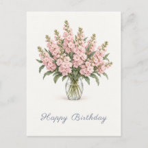 Rose Pâle Fleurs d'Actions Joyeux Anniversaire