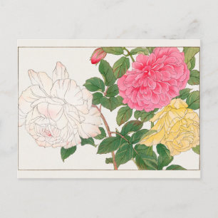 Carte Postale Rose par Tanigami Konan