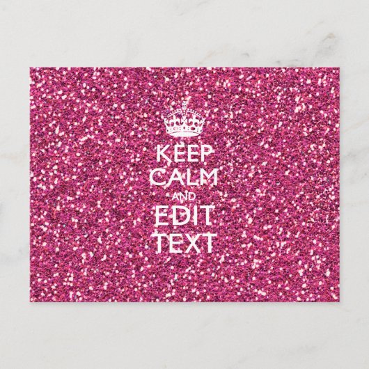 Carte Postale Rose Personnalisé Conserver Décor Calme (Devant)