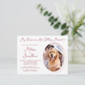 Carte Postale Rose photo pour animaux de compagnie budget Faire- (Debout devant)