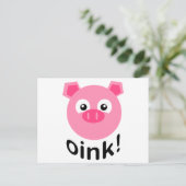 Carte Postale Rose ! Pig (Debout devant)