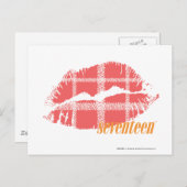 Carte Postale Rose plis (Devant / Derrière)