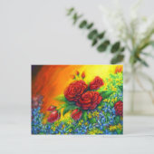 Carte Postale Rose Plumage (Debout devant)