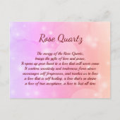 Carte postale rose Quartz Crystal (Devant)