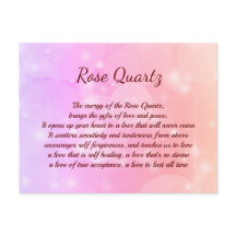 Carte postale rose Quartz Crystal