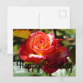 Carte postale Rose Rêve Devenir Réalité #2 (Devant / Derrière)