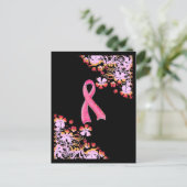 Carte postale rose Ribbon (Debout devant)
