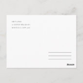 CARTE POSTALE ROSE ROMANTIQUE, PURPLE, MERCI FLORAL BLEU (Dos)