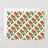 Carte postale Rose rose (Devant / Derrière)