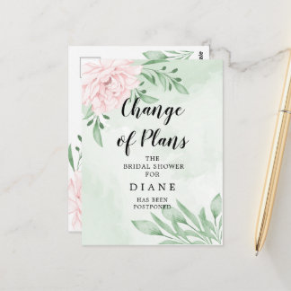 Carte Postale Rose Rose Foliage Changer La Date Enterrement De V